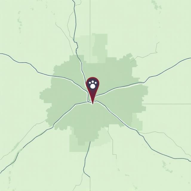 Geographic map showing Red Oak TX location
